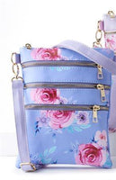 Pink Flower Crossbody Bags