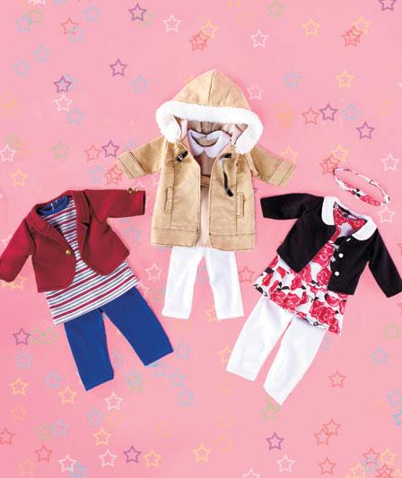 Set of 3 - 18" Doll Outfits
