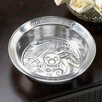 Silver Mickey Mouse 7-inch Serving Dish