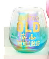 Birthday Stemless Wine Glasses
